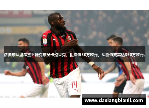 法国球队里昂签下捷克球员卡拉贝克，租借价30万欧元，买断价或高达350万欧元。